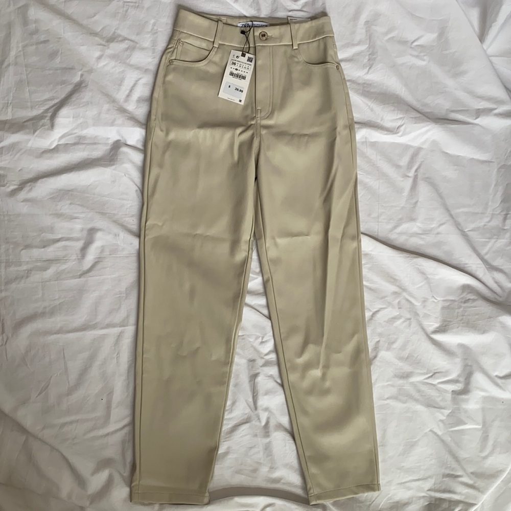Zara leather pants